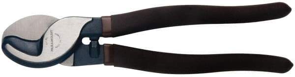 Paramount - 9-1/2" OAL, Cable Cutter - 1/2" Jaw Length x 3/8" Jaw Width, Oval/Curved Head, Plastic Dipped Handle - Americas Industrial Supply