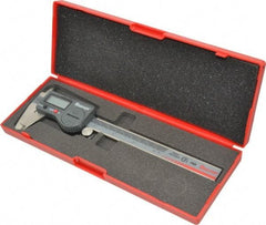 Starrett - 0 to 150mm Range, 0.01mm Resolution, IP67 Electronic Caliper - Stainless Steel with 1-1/2" Stainless Steel Jaws, 0.001" Accuracy, Serial Output - Americas Industrial Supply