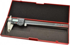 Starrett - 0 to 200mm Range, 0.01mm Resolution, IP67 Electronic Caliper - Stainless Steel with 1-7/8" Stainless Steel Jaws, 0.0015" Accuracy, Serial Output - Americas Industrial Supply
