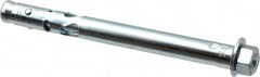 Powers Fasteners - 1/2" Diam, 1/2" Drill, 5-1/4" OAL, 1-1/4" Min Embedment Sleeve Concrete Anchor - 1018 Steel, Hex Nut Head, Hex Drive - Americas Industrial Supply