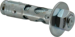 Powers Fasteners - 5/8" Diam, 5/8" Drill, 2-1/4" OAL, Sleeve Concrete Anchor - 1018 Steel, Hex Nut Head, Hex Drive - Americas Industrial Supply