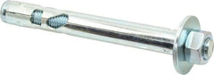Powers Fasteners - 3/4" Diam, 3/4" Drill, 6-1/4" OAL, Sleeve Concrete Anchor - 1018 Steel, Hex Nut Head, Hex Drive - Americas Industrial Supply