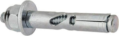 Powers Fasteners - 1/4" Diam, 1/4" Drill, 1-3/8" OAL, Sleeve Concrete Anchor - 1018 Steel, Acorn Nut Head, Hex Drive - Americas Industrial Supply