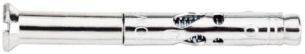Powers Fasteners - 1/4" Diam, 1/4" Drill, 4" OAL, Sleeve Concrete Anchor - 1018 Steel, Flat Head, Combination Slotted/Phillips Drive - Americas Industrial Supply