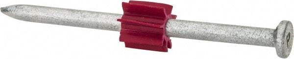 Powers Fasteners - 0.145" Shank Diam, Grade 1062 Steel Powder Actuated Drive Pin - 0.3" Head Diam, 2-1/2" Shank Length - Americas Industrial Supply