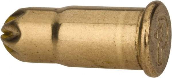 Powers Fasteners - Yellow, 0.22 Caliber, Power Load Powder Actuated Load - 2" Wide x 1-1/4" Deep x 2" High, For Use with HILTI DXE37; HILTI DXE72; P2200; P7200; RAMSET 721; RAMSET M70 - Americas Industrial Supply