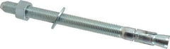 Powers Fasteners - 3/4" Diam, 3/4" Drill, 10" OAL, 1-1/2" Min Embedment Wedge Expansion Concrete Anchor - 1018 Steel, Zinc-Plated Finish, Hex Nut Head, Hex Drive, 7-1/2" Thread Length - Americas Industrial Supply