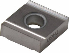 Kyocera - CNGG430.2 FR Grade TN60 Cermet Turning Insert - TiCN/NbC Finish, 80° Diamond, 1/2" Inscr Circle, 3/16" Thick, 0.004" Corner Radius - Americas Industrial Supply