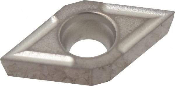 Kyocera - DCGT21.50.2 Grade TN60 Cermet Turning Insert - TiCN/NbC Finish, 55° Diamond, 1/4" Inscr Circle, 3/32" Thick, 0.0039" Corner Radius - Americas Industrial Supply