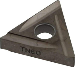 Kyocera - TNGG321 C Grade TN60 Cermet Turning Insert - TiCN/NbC Finish, 60° Triangle, 3/8" Inscr Circle, 1/8" Thick, 1/64" Corner Radius - Americas Industrial Supply