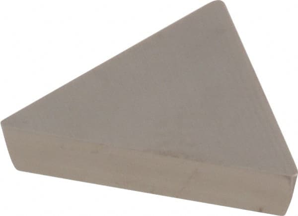 Kyocera - TPG321 Grade TN60 Cermet Turning Insert - TiCN/NbC Finish, 60° Triangle, 3/8" Inscr Circle, 1/8" Thick, 1/64" Corner Radius - Americas Industrial Supply
