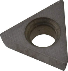 Kyocera - TPGB221 Grade TN60 Cermet Turning Insert - TiCN/NbC Finish, 60° Triangle, 1/4" Inscr Circle, 1/8" Thick, 1/64" Corner Radius - Americas Industrial Supply
