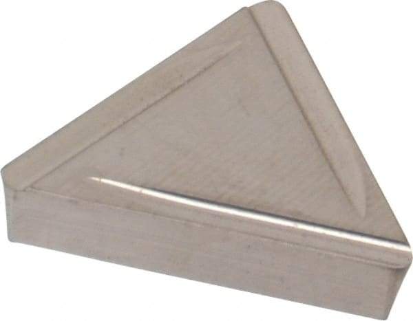 Kyocera - TPGR322 B Grade TN60 Cermet Turning Insert - TiCN/NbC Finish, 60° Triangle, 3/8" Inscr Circle, 1/8" Thick, 1/32" Corner Radius - Americas Industrial Supply