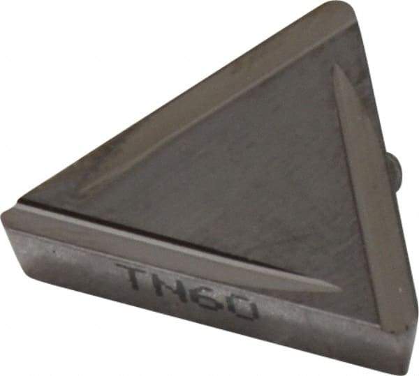 Kyocera - TPGR322 B Grade TN60 Cermet Turning Insert - TiCN/NbC Finish, 60° Triangle, 3/8" Inscr Circle, 1/8" Thick, 1/32" Corner Radius - Americas Industrial Supply