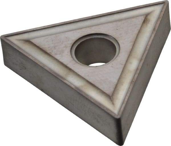 Kyocera - TNMG431 Grade TN60 Cermet Turning Insert - TiCN/NbC Finish, 60° Triangle, 1/2" Inscr Circle, 3/16" Thick, 1/64" Corner Radius - Americas Industrial Supply