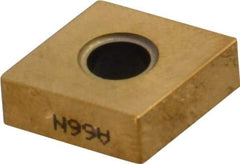 Kyocera - CNGA431 T00625 Grade A66N Ceramic Turning Insert - Al2O3/TiC/TiN Finish, 80° Diamond, 1/2" Inscr Circle, 3/16" Thick, 1/64" Corner Radius - Americas Industrial Supply