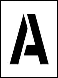 NMC - A to Z Letter Set Stencil - 8 Inch High x 8 Inch Wide Character x 0.06 Inch Thick, Polyethylene, English - Americas Industrial Supply