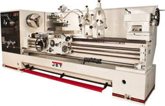 Jet - 26" Swing, 40" Between Centers, 230 Volt, Triple Phase Engine Lathe - 4MT Taper, 10 hp, 36 to 1,800 RPM, 4-1/8" Bore Diam - Americas Industrial Supply