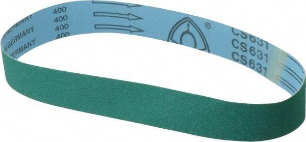 Metabo - 1-1/2" Wide x 30" OAL, 80 Grit, Ceramic Abrasive Belt - Ceramic, Coated - Americas Industrial Supply