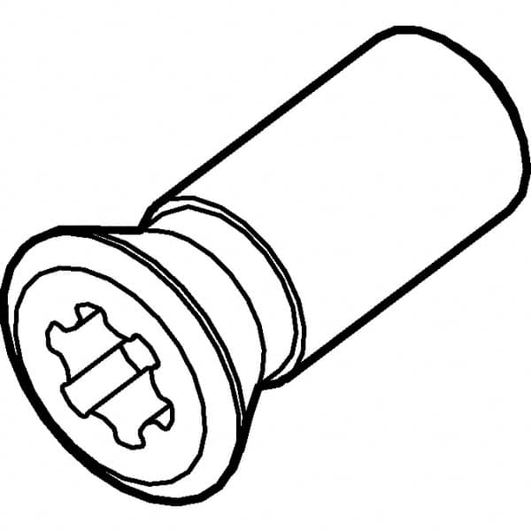 Kennametal - Torx Cap Screw for Indexable Milling Cutters - M3x0.5 Thread, For Use with Inserts - Americas Industrial Supply