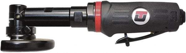 Universal Tool - 4" Wheel Diam, 17,000 RPM, Pneumatic Cutoff & Cutoff-Grinder Tool - Right Angle Handle, 1/4 NPT Inlet - Americas Industrial Supply