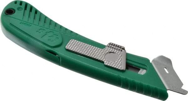 PHC - Springback Safety Cutter - 1-11/16" Steel Blade, Green ABS Handle, 1 Blade Included - Americas Industrial Supply