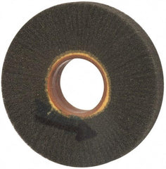 Brite Star - 6" Diam 220 Grit Silicon Carbide Unmounted Flap Wheel - 2" Hole, 1" Wide, Density 7, Coated, Grade Very Fine, 3,400 Max RPM - Americas Industrial Supply