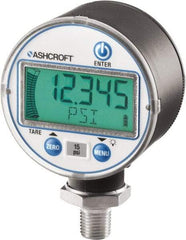 Ashcroft - 2-1/2" Dial, 1/4 Thread, 0-100 Scale Range, Pressure Gauge - Lower Connection Mount, Accurate to ±0.25% of Scale - Americas Industrial Supply