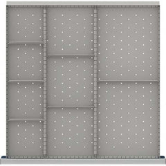 LISTA - 9-Compartment Drawer Divider Layout for 3.15" High Drawers - Americas Industrial Supply