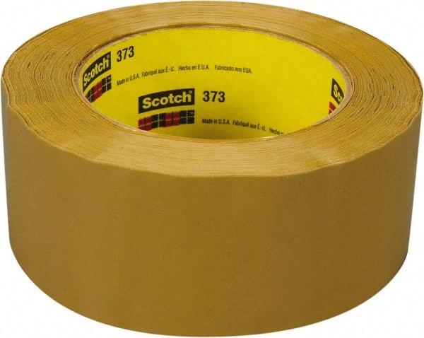 3M - 3" x 55 Yd Natural (Color) Rubber Adhesive Sealing Tape - Polypropylene Film Backing, 2.5 mil Thick, 60 Lb Tensile Strength, Series 373 - Americas Industrial Supply