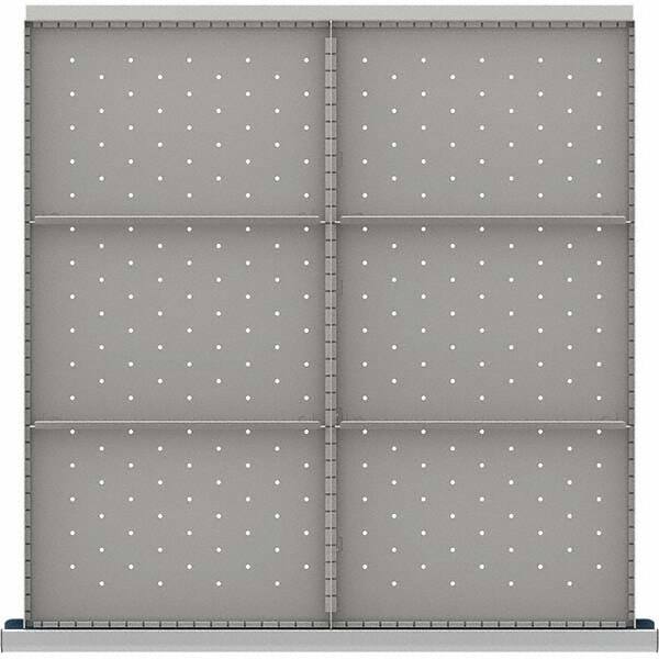 LISTA - 6-Compartment Drawer Divider Layout for 3.15" High Drawers - Americas Industrial Supply