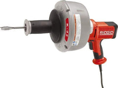 Ridgid - Electric Battery Drain Cleaning Machine - For 3/4" to 2-1/2" Pipe, 25' Cable - Americas Industrial Supply