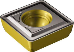 Sandvik Coromant - 880080512 GR 4334 Grade Carbide Indexable Insert Drill - TiCN/Al2O3/TiN Coated, Square, 0.6083" Inscr Circle, 0.1772" Thick, 0.0472" Cnr Rad - Americas Industrial Supply