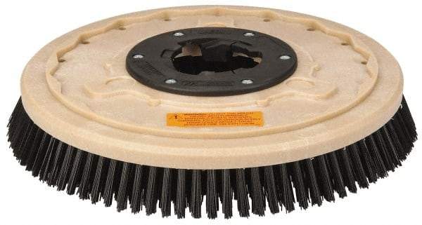 PRO-SOURCE - 17" Diam Scrubbing Brush - 15" Machine, 1-1/2" Trim Length, Black Pad, Polypropylene - Americas Industrial Supply