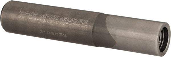 Iscar - Multimaster 5/8" 90° Stepped Shank Milling Tip Insert Holder & Shank - 0.6" Neck Diam, T10 Neck Thread, 3-1/4" OAL, Carbide MM S-A Tool Holder - Americas Industrial Supply