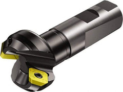 Sandvik Coromant - 1-1/2" Cut Diam, 0.24" Max Depth of Cut, 45° Indexable Chamfer & Angle Face Mill - 3 Inserts, R245-12T3.. Insert, Right Hand Cut, Series CoroMill 245 - Americas Industrial Supply