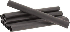 3M - 6" Long, 3:1, Polyolefin Heat Shrink Electrical Tubing - Black - Americas Industrial Supply