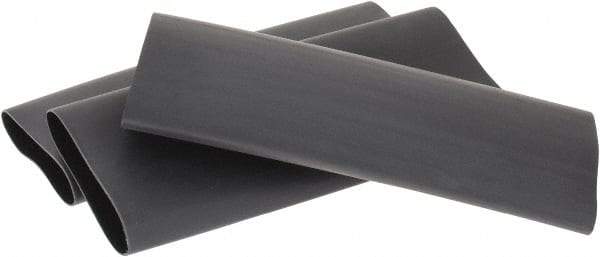 3M - 6" Long, 3:1, Polyolefin Heat Shrink Electrical Tubing - Black - Americas Industrial Supply