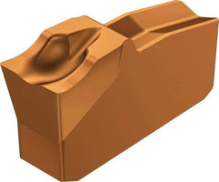 Sandvik Coromant - R151.250 5E 1125 Grade, 0.1969" Cutting Width, Carbide Cutoff Insert - 5° Right Hand Lead Angle, 0.0079" Cnr Rad, TiAlN Coated - Americas Industrial Supply