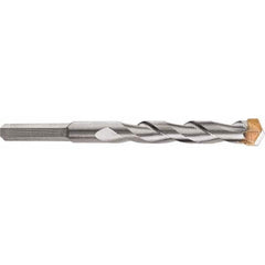 DeWALT - 3/16" Diam, Round with Flats Shank, Carbide-Tipped Rotary & Hammer Drill Bit - Americas Industrial Supply