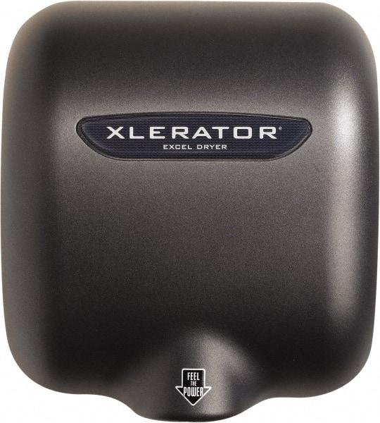 Excel Dryer - 1500 Watt Graphite & Zinc Die-Cast Finish Electric Hand Dryer - 100/120 Volts, 12.5 Amps, - Americas Industrial Supply