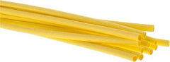 3M - 48" Long, 2:1, Polyolefin Heat Shrink Electrical Tubing - Yellow - Americas Industrial Supply