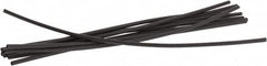 3M - 6" Long, 2:1, Polyolefin Heat Shrink Electrical Tubing - Black - Americas Industrial Supply