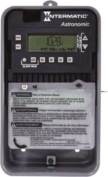 Intermatic - Astronomical Indoor/Outdoor Digital Electronic Timer Switch - 56 On/Off per wk, 120/208/240/277 VAC, 50/60 Hz, - Americas Industrial Supply