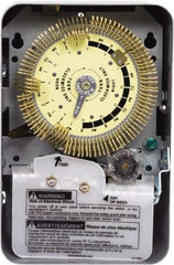 Intermatic - 24 hr with Day Skipper Indoor Analog Electromechanical Timer - 96 On/Off per Day, 480 VAC, 60 Hz, - Americas Industrial Supply