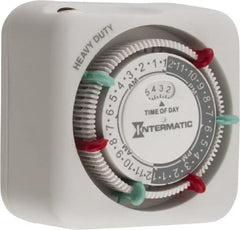 Intermatic - 30 hr Indoor Analog Electrical Timer - 3 On/OF per Day, 125 VAC, 60 Hz, - Americas Industrial Supply