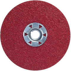 ‎7″ × 5/8″-11 Red Heat F981 Fiber Disc 50 Grit Ceramic Alumina - Americas Industrial Supply