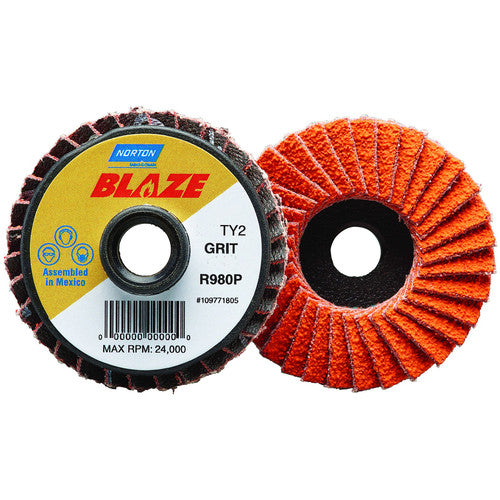 2″ 80 Grit Type TS Blaze Mini Flap Disc - Americas Industrial Supply