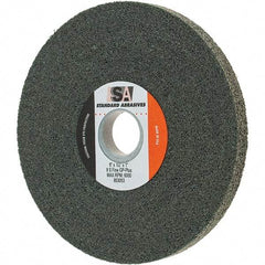 Standard Abrasives - 6" Diam, 1/2" Face Width, 1" Center Hole, Fine Grade, Silicon Carbide Deburring Wheel - Convolute, Density 8 Grade - Americas Industrial Supply