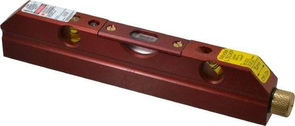 Laser Tools Co. - 1 Beam 500' Max Range Torpedo Laser Micro Level - Red Beam, 1/8" at 100' Accuracy, 165.1mm Long x 16mm Wide x 33.66mm High, Battery Included - Americas Industrial Supply